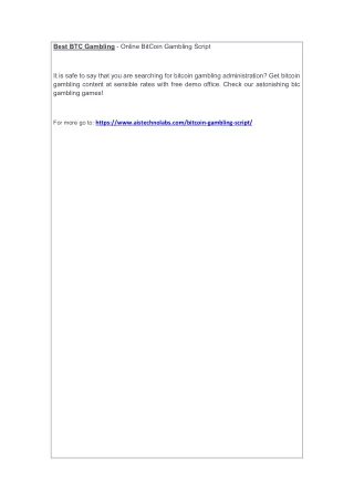 best btc gambling online bitcoin gambling script