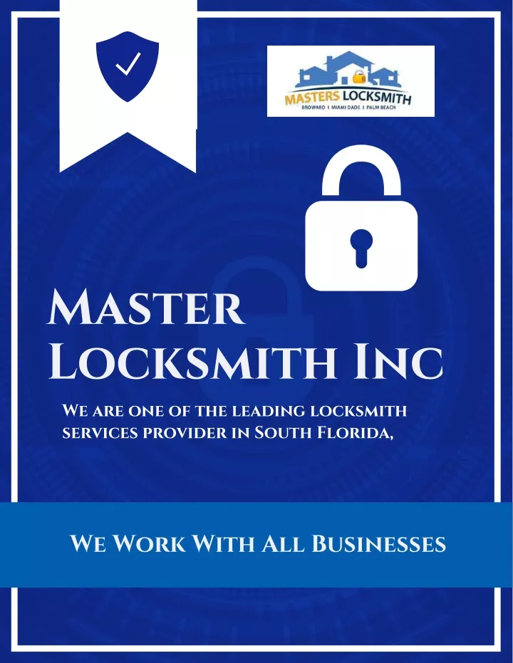 master locksmith inc we are one of the leading