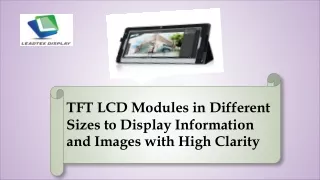 TFT LCD modules