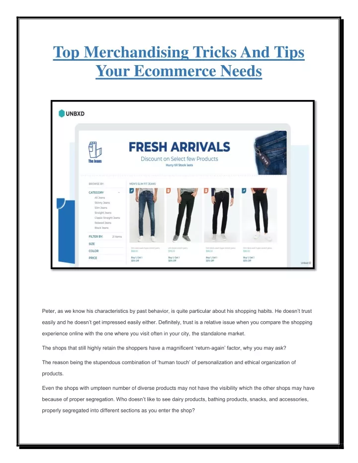 top merchandising tricks and tips your ecommerce