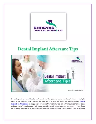 Easy Ways to Take Care after Dental Implant