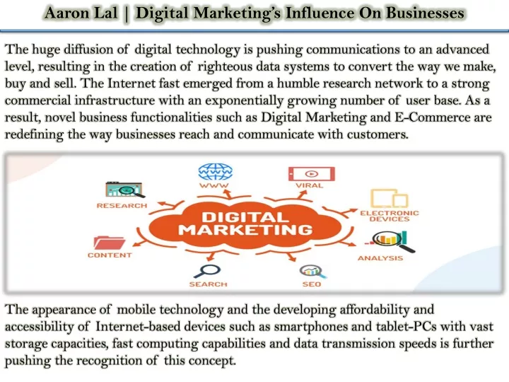 aaron lal digital marketing s influence