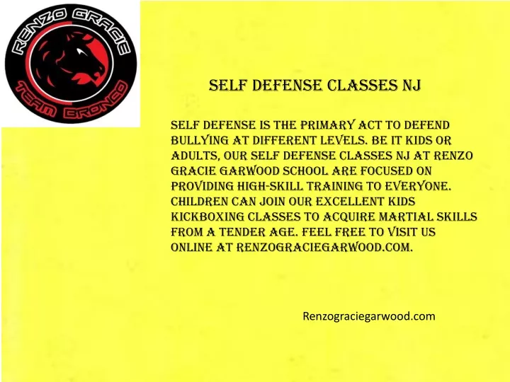 self defense classes nj
