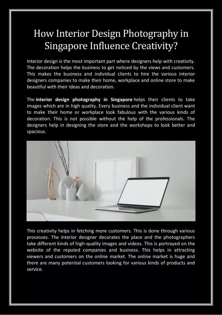 how interior design photography in singapore