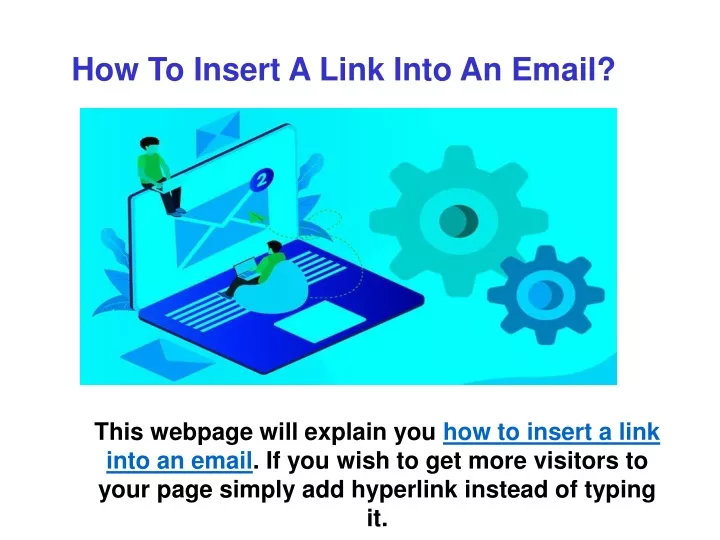 how to insert a link into an email
