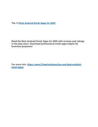 the 12 best android email apps for 2020 read
