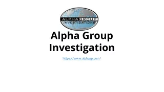 Alpha Group of Investigation