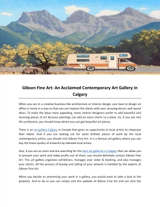 gibson fine art an acclaimed contemporary