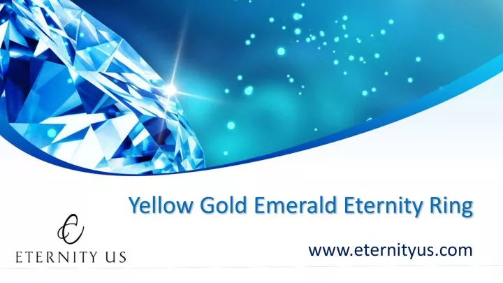 yellow gold emerald eternity ring