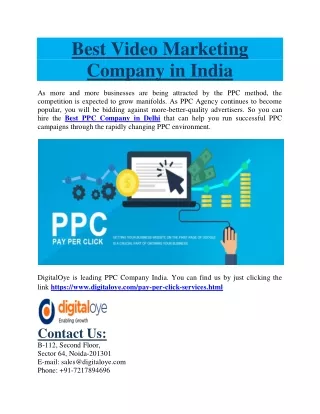 best video marketing company in india