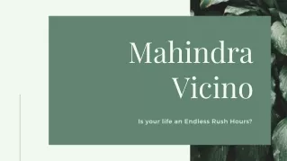 Mahindra Vicino Andheri East - Mahindra Lifespace