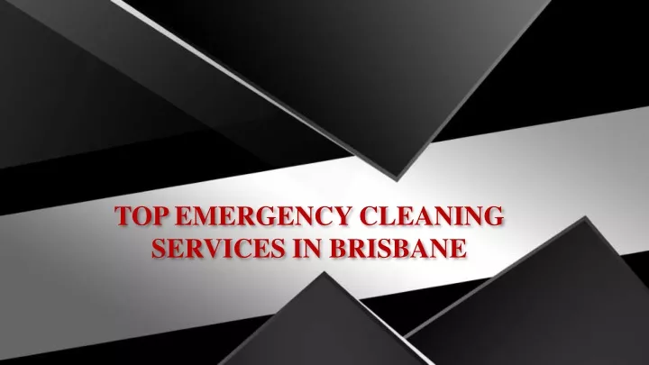 top emergency cleaning services in brisbane