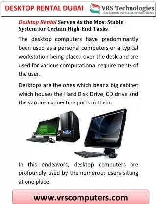 desktop rental dubai