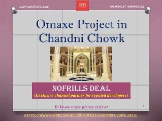 omaxe project in chandni chowk