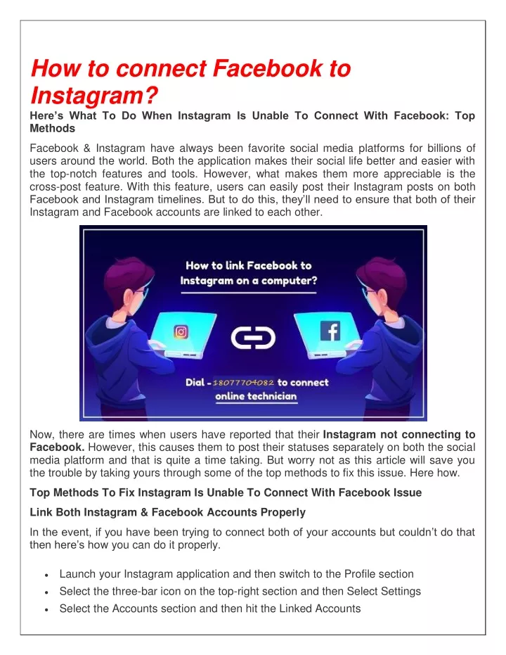 how to connect facebook to instagram here s what