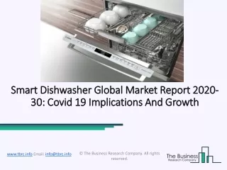 smart smart dishwasher dishwasher global market