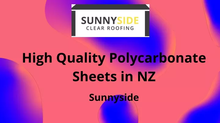 high quality polycarbonate sheets in nz
