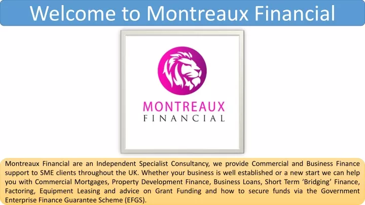 welcome to montreaux financial