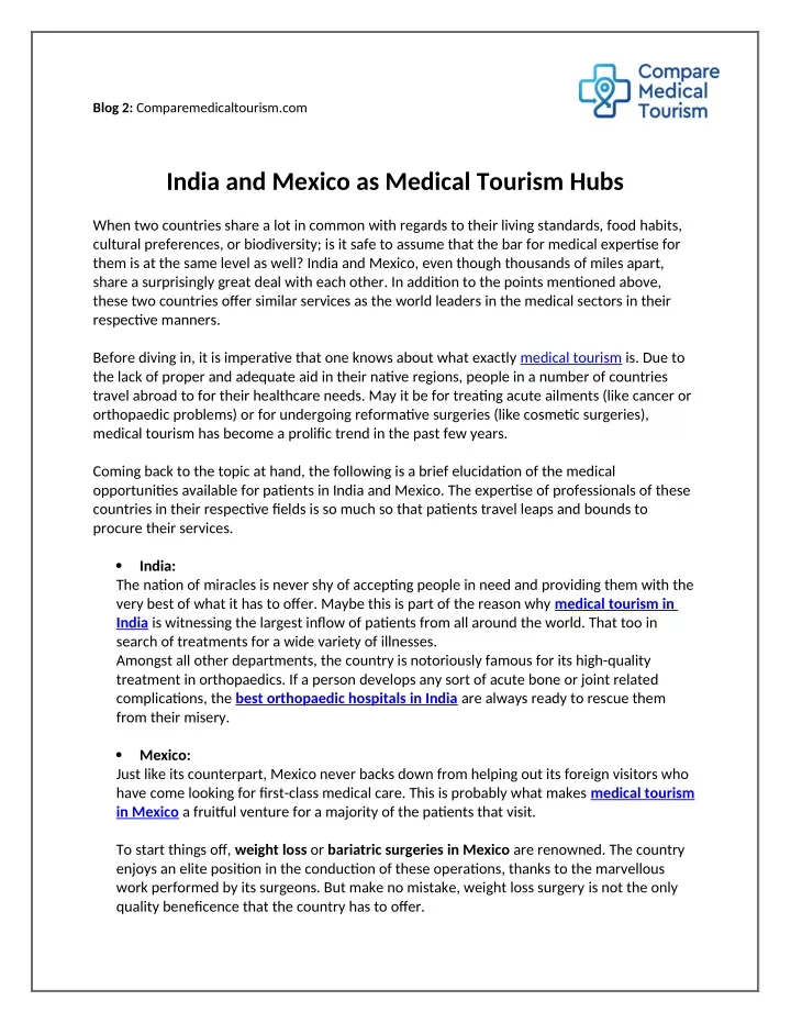 blog 2 comparemedicaltourism com