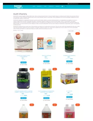 Multivitamins Online Store | Nutrition Wellness Care