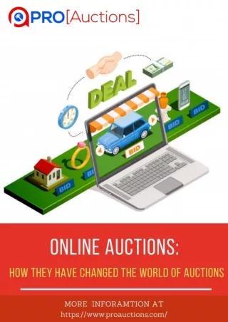 Online Auctions & Change In The World Of Auctions