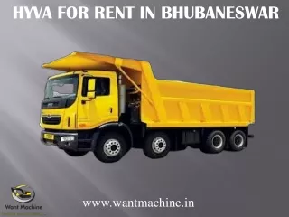 Hyva for Rent in Bhubaneswar