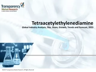 Tetraacetylethylenediamine Market Analysis, Industry Outlook, Growth and Forecast 2023
