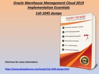 Get 1z0-1045 Exam Dumps - Oracle 1z0-1045 PDF