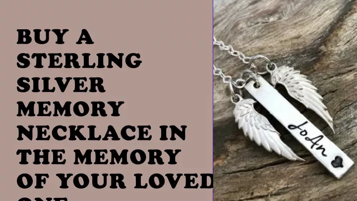 buy a sterling silver memory necklace