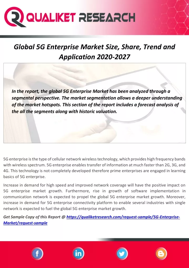 global 5g enterprise market size share trend