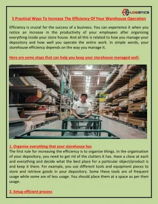 5 practical ways to increase the efficiency