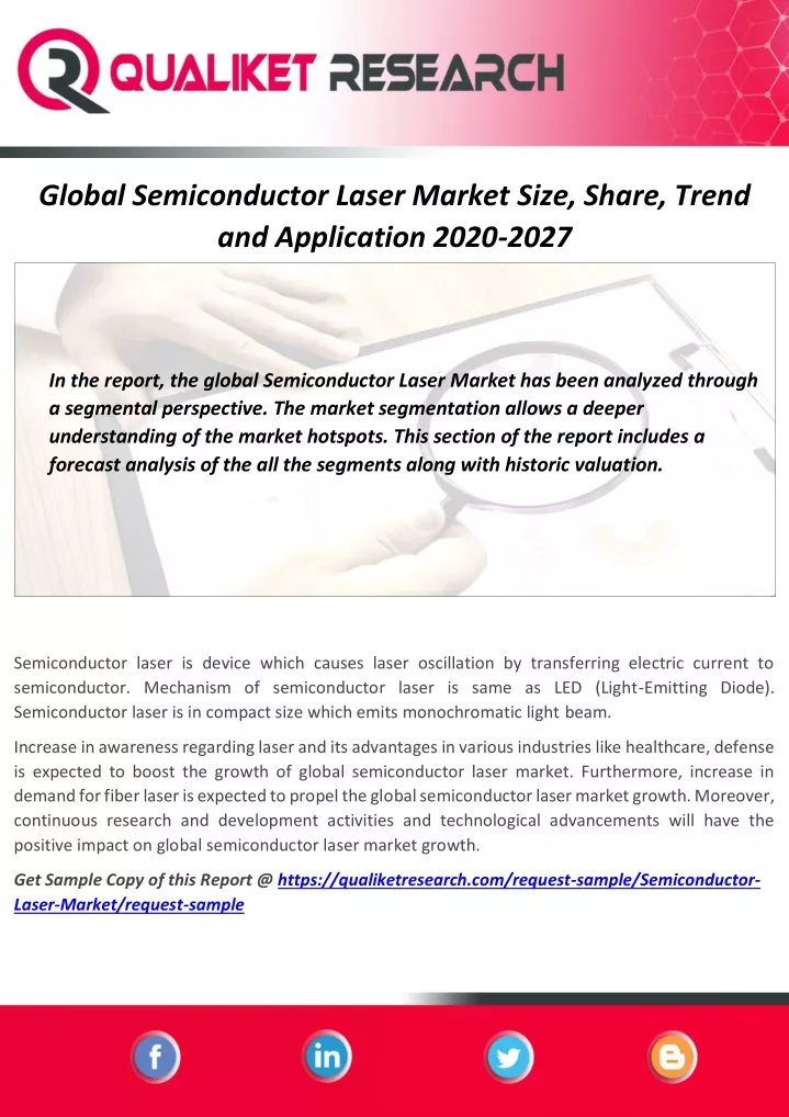 global semiconductor laser market size share