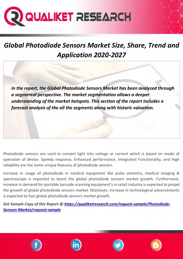 global photodiode sensors market size share trend