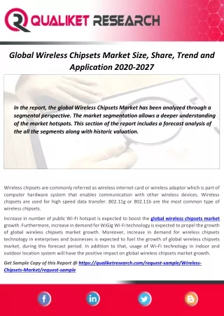 global wireless chipsets market size share trend