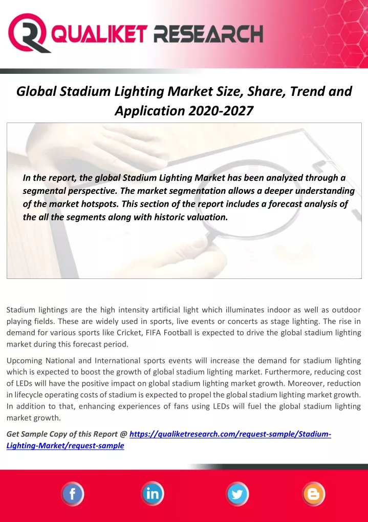 global stadium lighting market size share trend