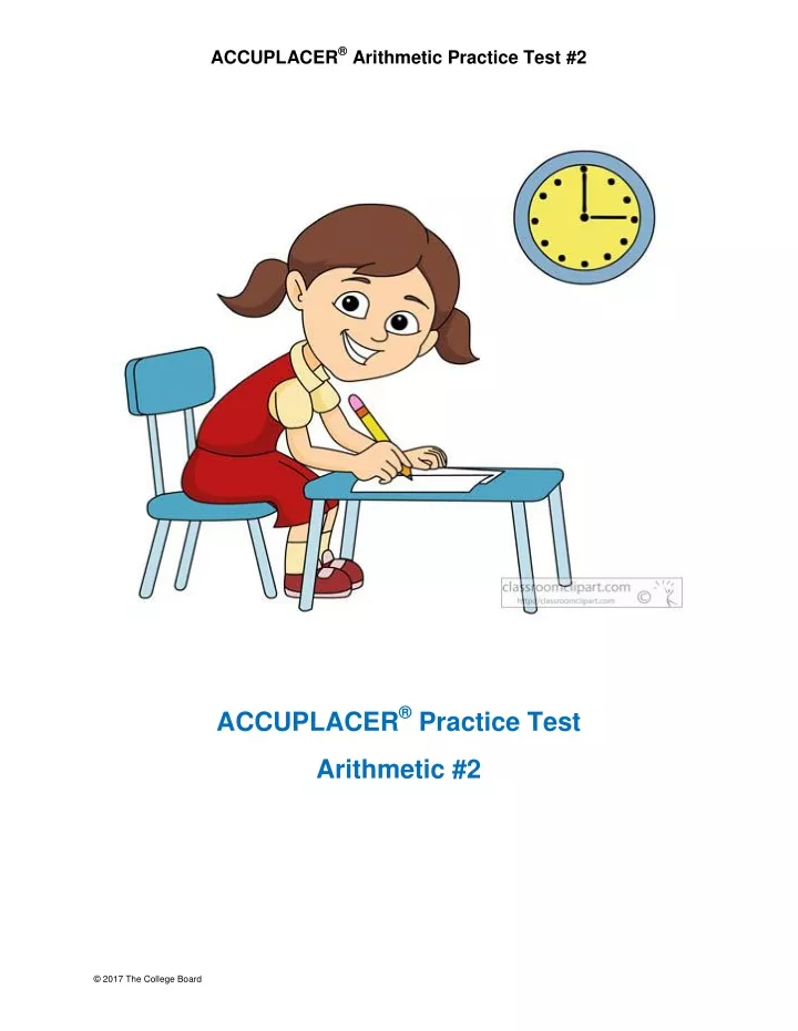accuplacer arithmetic practice test 2