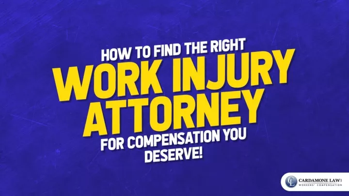 how to find the right work injury attorney for compensation you deserve