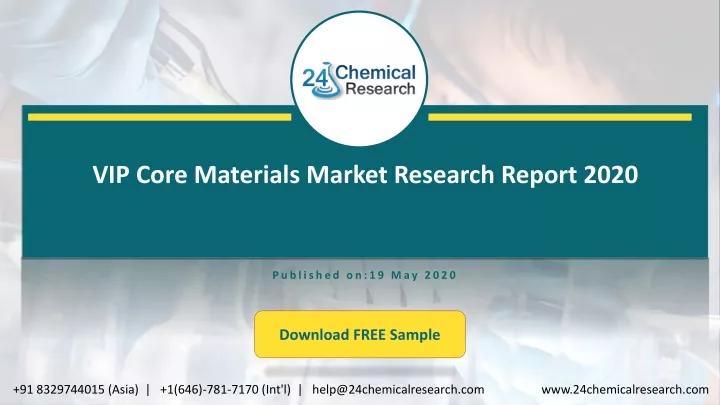 vip core materials market research report 2020