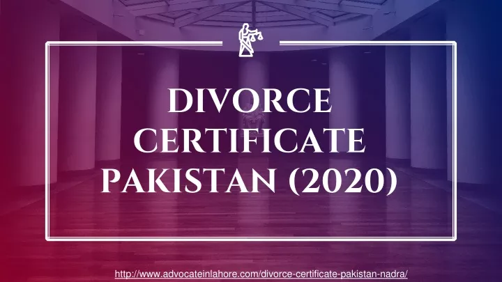 divorce certificate pakistan 2020