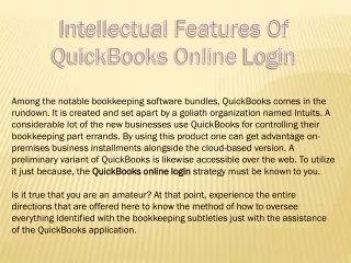 Know All About Of QuickBooks Online Login
