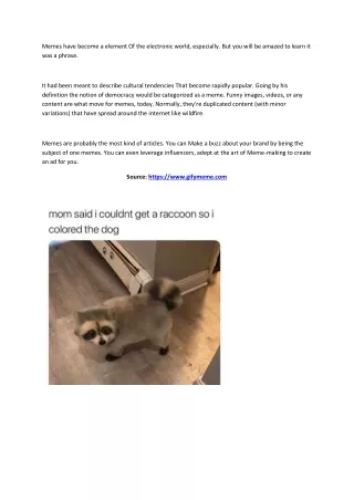 memes have become a element of the electronic