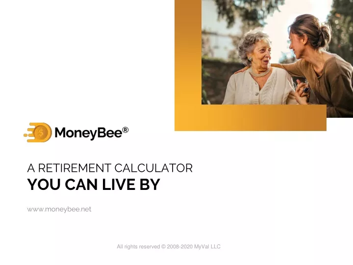 a retirement calculator you can live by www moneybee net