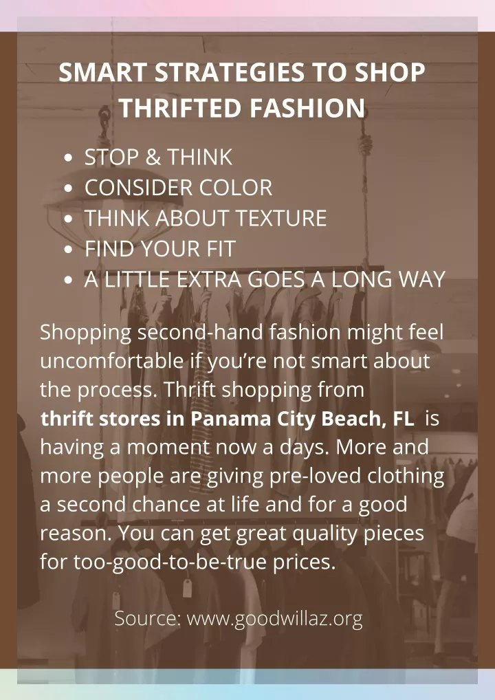 smart strategies to shop thrifted fashion