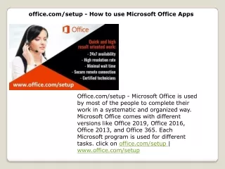 office com setup how to use microsoft office apps