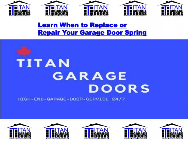 learn when to replace or repair your garage door