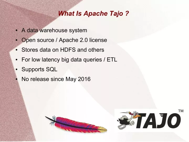 what is apache tajo