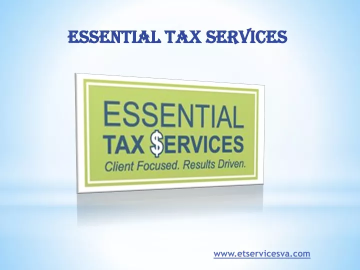 essential tax services