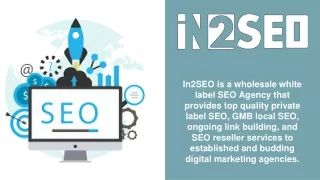 in2seo is a wholesale white label seo agency that