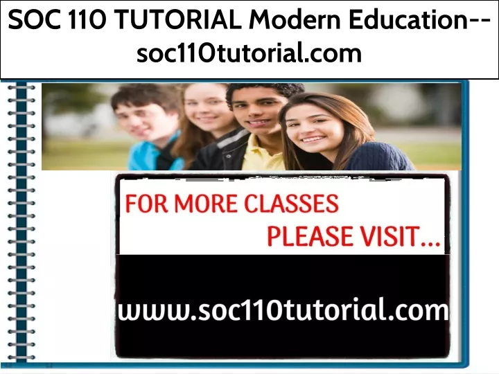 soc 110 tutorial modern education soc110tutorial