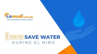 Tips to Save Water During El Niño | Lamudi